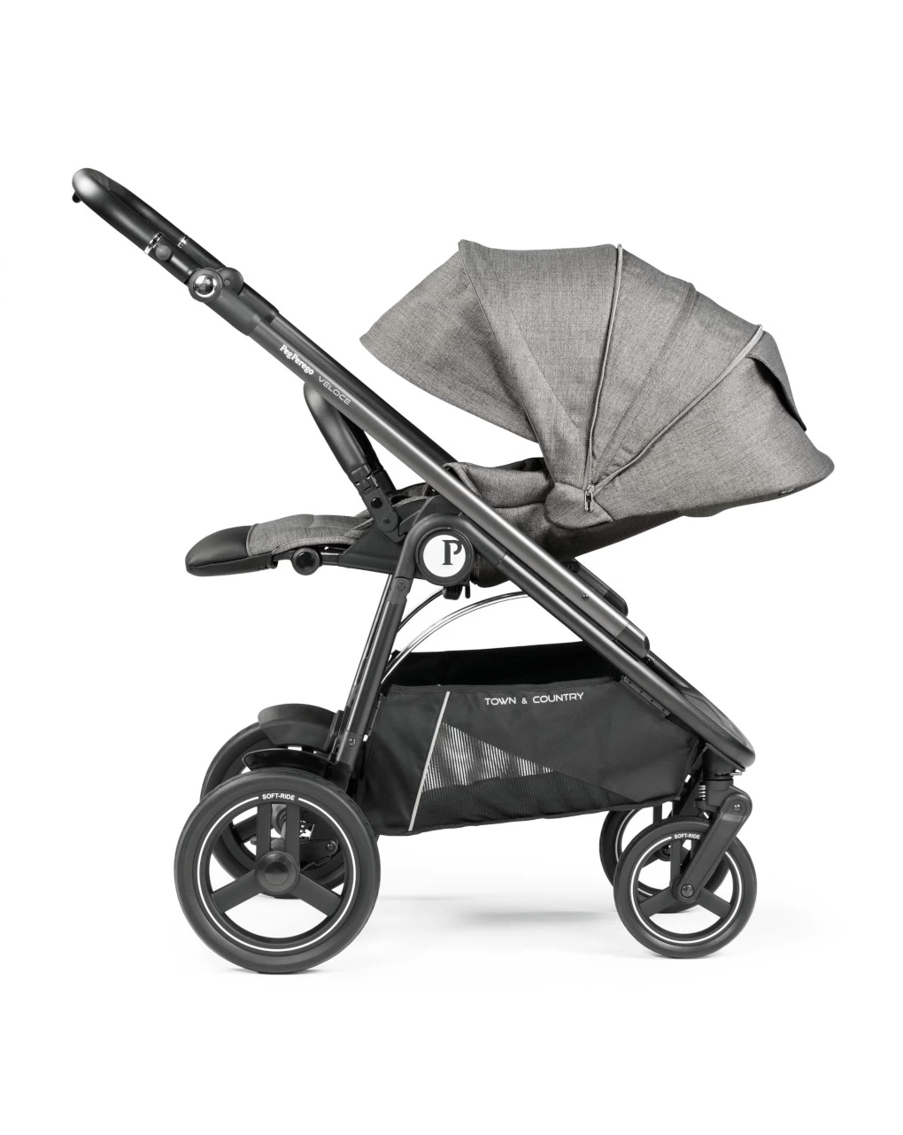 Trio Veloce Tc Slk Con Culla Grande City Grey - Peg Perego 9 Trio Veloce Tc Slk Con Culla Grande City Grey - Peg Perego - immagine 9