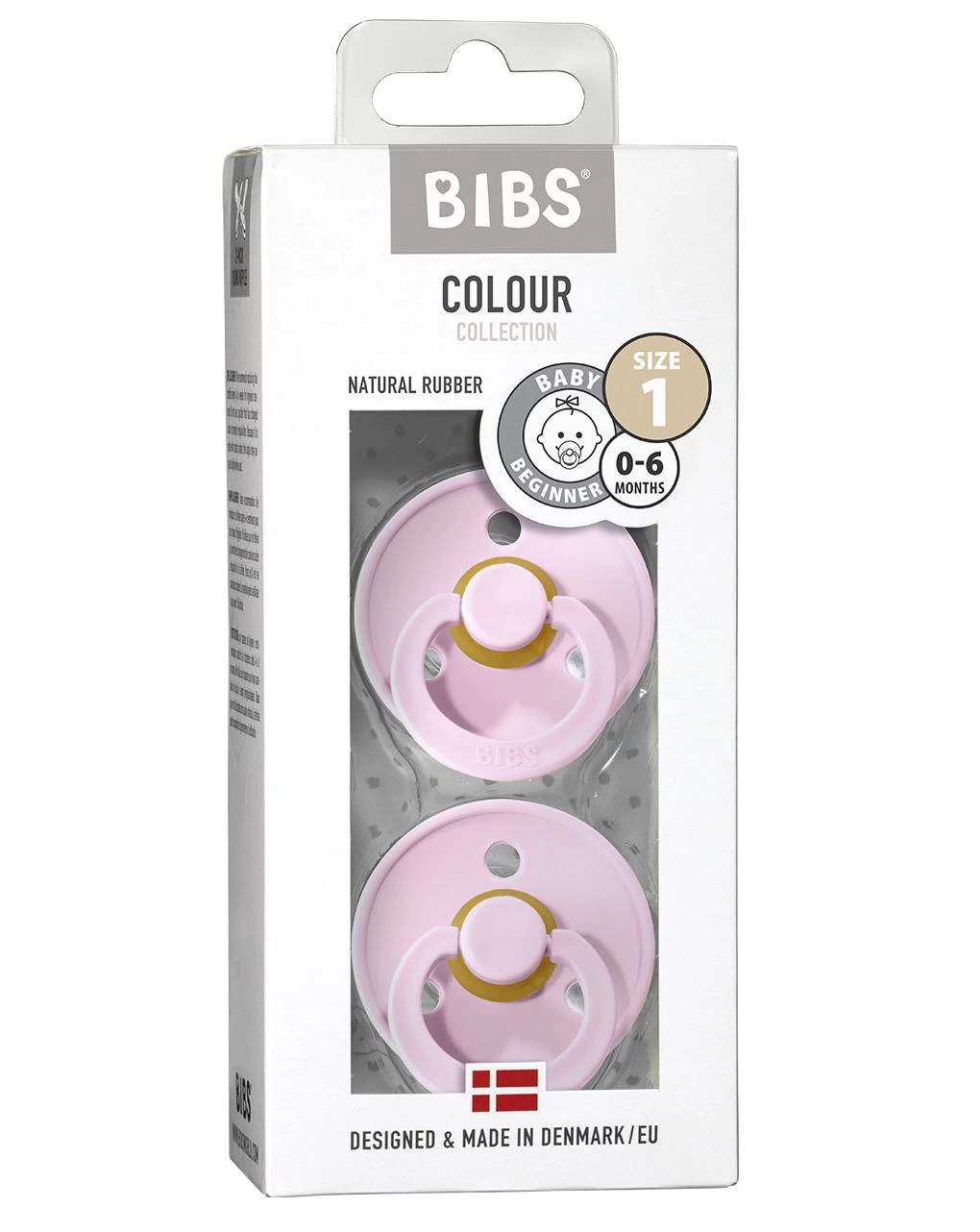 Set 2 Ciucci Tettarella Tonda In Gomma Naturale 0/6 Mesi - Colore Baby Pink E Baby Pink - Bibs 1 Set 2 Ciucci Tettarella Tonda In Gomma Naturale 0/6 Mesi - Colore Baby Pink E Baby Pink - Bibs