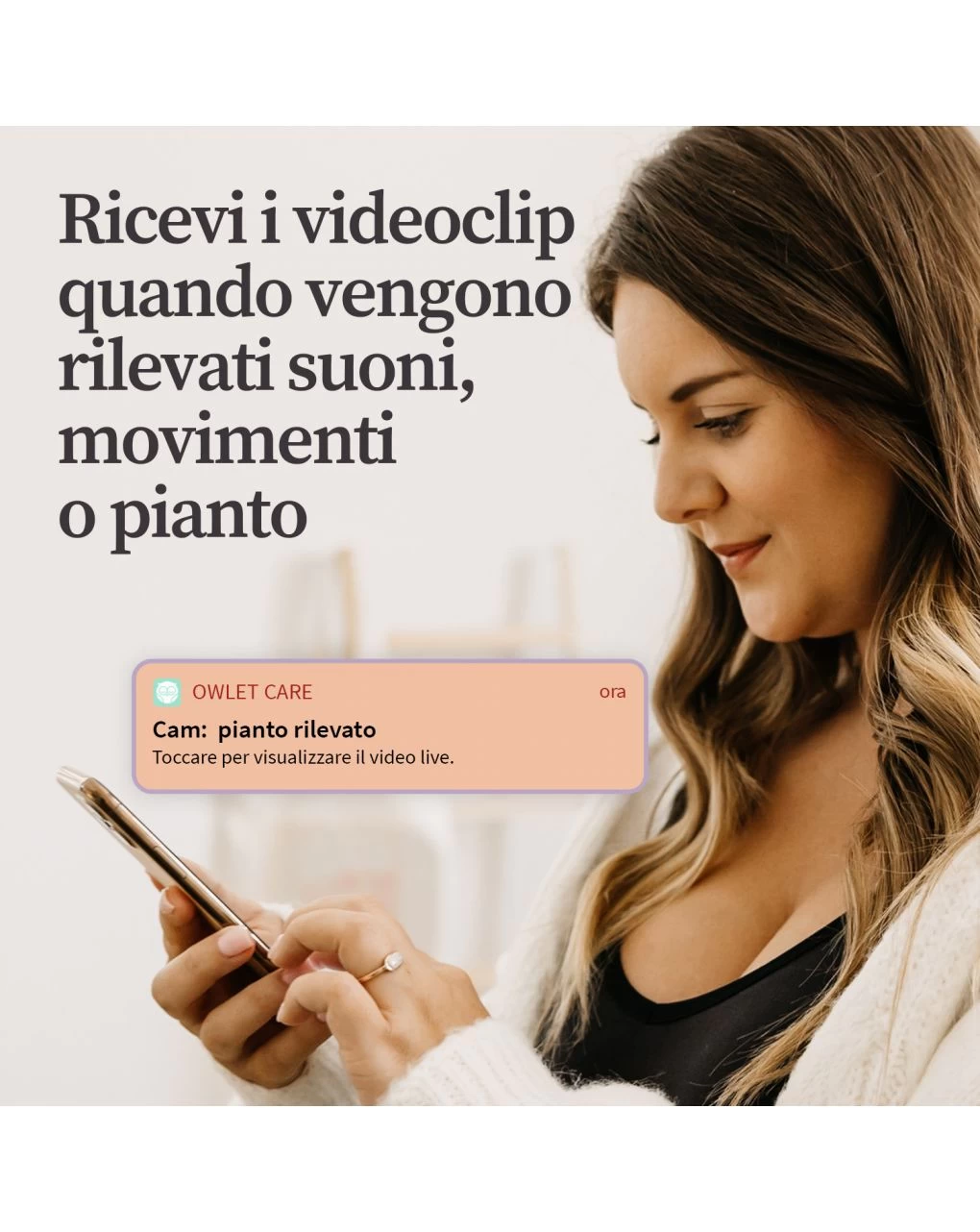 Monitor Duo - Smart Baby Monitor Con Video Hd (smart Sock 3 + Cam 2) Rosa Antico - Owlet 4 Monitor Duo - Smart Baby Monitor Con Video Hd (smart Sock 3 + Cam 2) Rosa Antico - Owlet - immagine 4