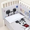 Set Letto 4 Pezzi In Cotone Stampa Mickey Mouse