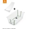 Stokke® Flexi Bath® Bundle Transparent Green Con Supporto Newborn