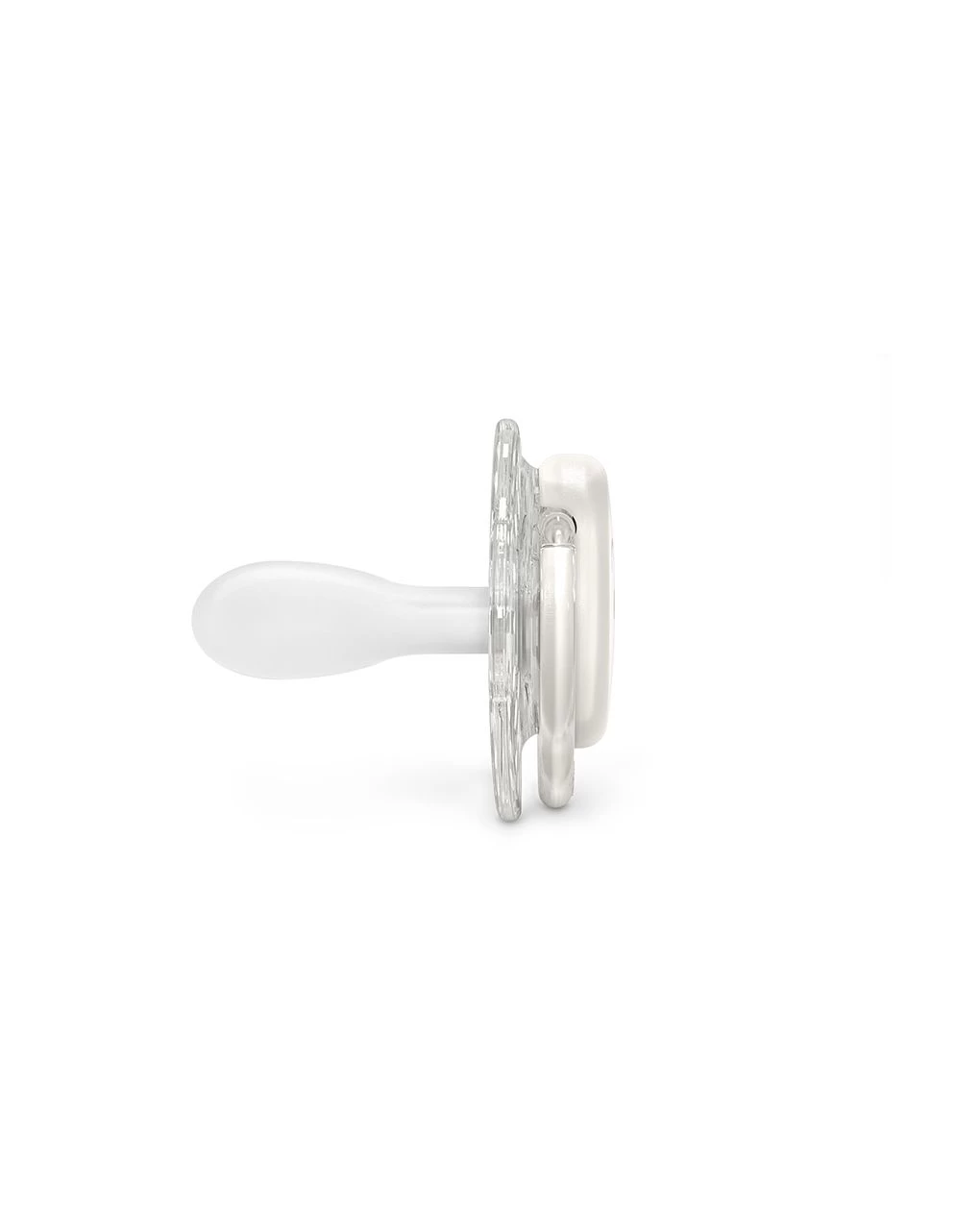 Succhietto Bonhomia Con Tettina Sx Pro 18 Mesi Decoro Piuma Bianco - Suavinex 2 Succhietto Bonhomia Con Tettina Sx Pro 18 Mesi Decoro Piuma Bianco - Suavinex - immagine 2