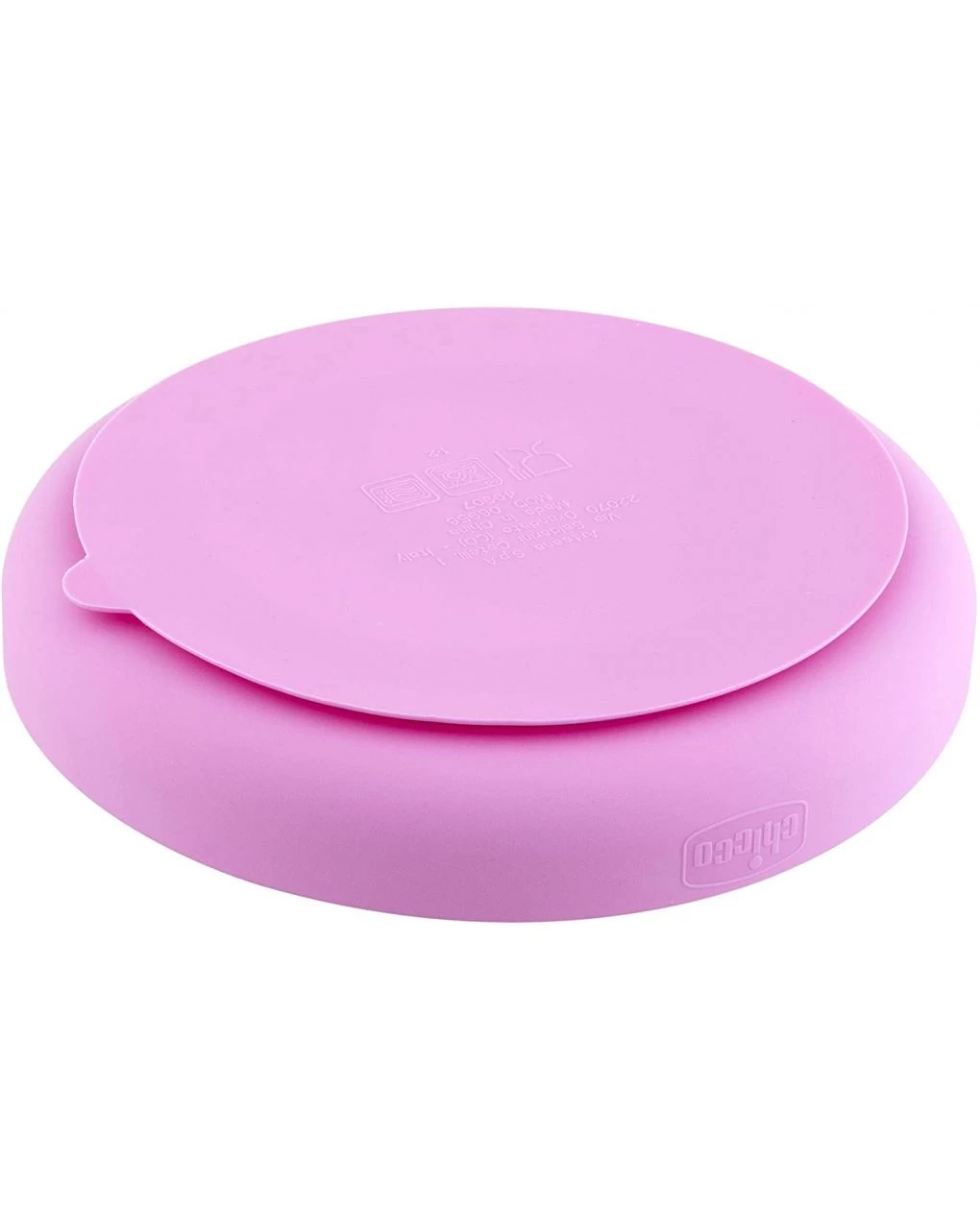 Piatto Silicone A Scomparti Con Ventosa 12 Mesi + Rosa 4 Piatto Silicone A Scomparti Con Ventosa 12 Mesi + Rosa - immagine 4