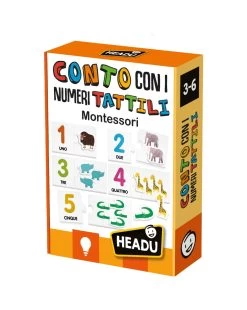 Conto Con I Numeri Tattili Montessori. Tocca E Scopri I Numeri E Le Quantità! 3/6 Anni - Headu