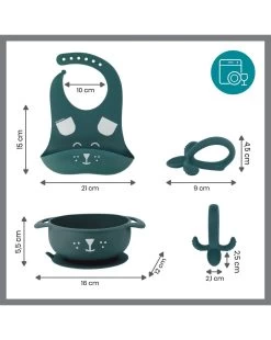 Babymoov Set Pappa 6-12 Mesi 3 Pezzi First'isy Cane Blu -Negozio Di Prodotti Per Bambini be3335b5 xz 1251946 7