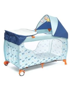 Lettino Da Viaggio Deluxe Ocean Pesciolini Blue