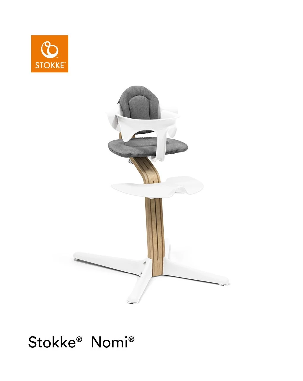 Sedia Nomi® Oak White - Stokke® 3 Sedia Nomi® Oak White - Stokke® - immagine 3