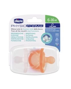 Gommotto Silicone Luxe 6-16m 2pz Arancio/trasparente - Chicco -Negozio Di Prodotti Per Bambini c89ef620 xz 1370317 3