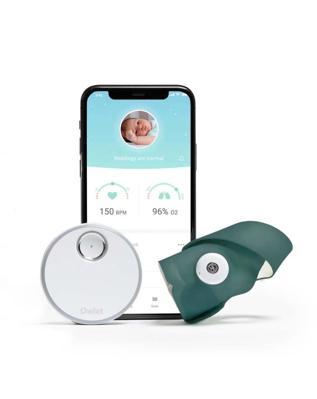 Smart Sock 3 Verde Mare - Owlet 1 Smart Sock 3 Verde Mare - Owlet