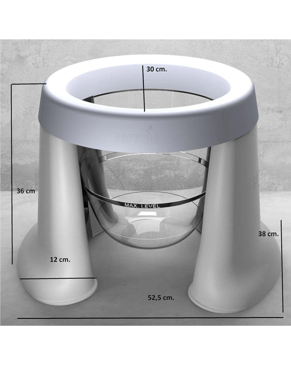 Vaschetta Pieghevole Salvaspazio Azzurra - Softtub 3 Vaschetta Pieghevole Salvaspazio Azzurra - Softtub - immagine 3