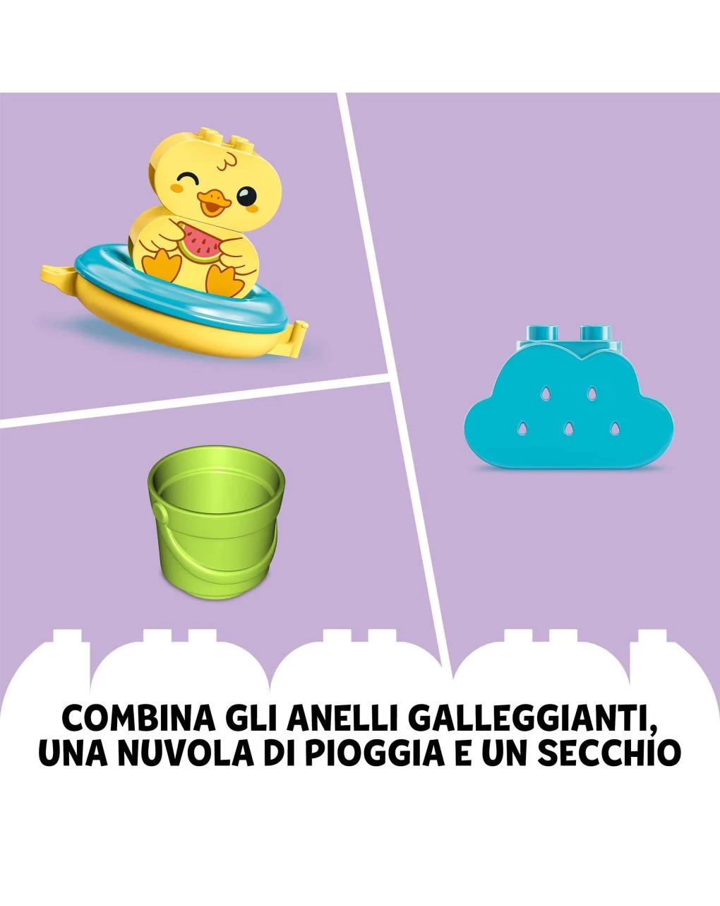 Duplo - Ora Del Bagnetto: Treno Degli Animali Galleggiante - 10965 3 Duplo - Ora Del Bagnetto: Treno Degli Animali Galleggiante - 10965 - immagine 3