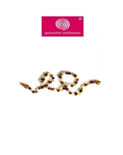 Collana Ambra Multicolore Scura