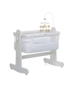 Culla Mamma&me C/materasso E Giostrina Sbiancato