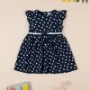 Abito Bimba Blu In Jersey Fantasia Allover