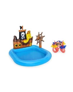 Play Center Nave Pirati 140x130x104 Cm Con Polpo E Accessori Gonfiabili - Bestway