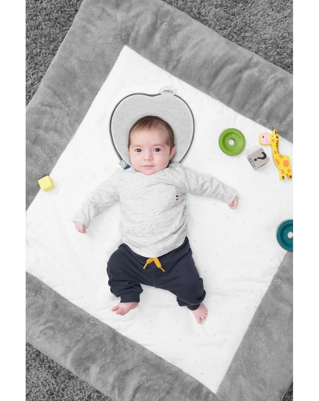 Cuscino Lovenest Grigio - Babymoov 2 Cuscino Lovenest Grigio - Babymoov - immagine 2