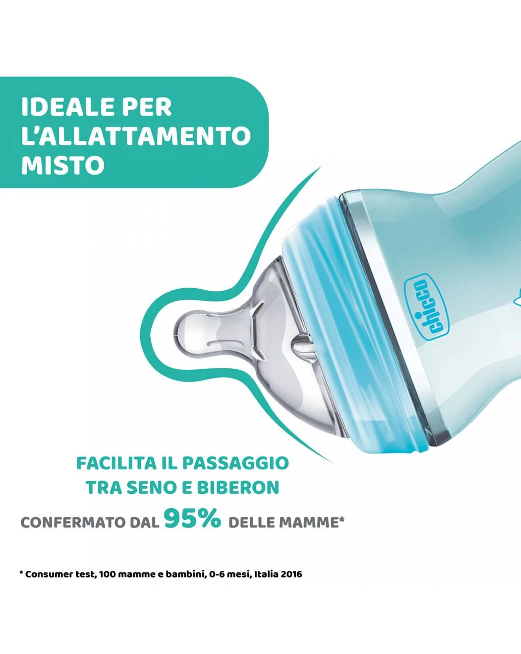 Chicco - Biberon Naturalfeeling Bimbo, 2m+, 250 Ml, Flusso Medio 4 Chicco - Biberon Naturalfeeling Bimbo, 2m+, 250 Ml, Flusso Medio - immagine 4
