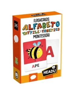 Flashcards Alfabeto Tattile E Fonetico Montessori. Leggi Tocca E Ascolta 2/5 Anni - Headu