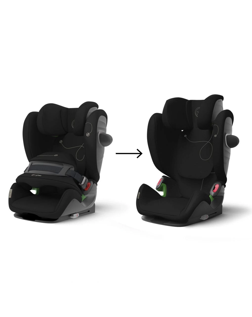 Seggiolino Auto Pallas G I-size Moon Black 76-150 Cm - Cybex 5 Seggiolino Auto Pallas G I-size Moon Black 76-150 Cm - Cybex - immagine 5