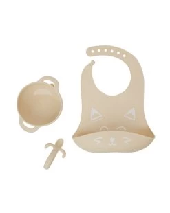 Babymoov Set Pappa 6-12 Mesi 3 Pezzi First'isy Volpe Beige