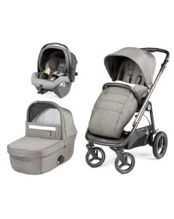 Trio Veloce Tc Slk Con Culla Grande City Grey - Peg Perego