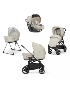 Aptica System Quattro Colore Cashmere Beige Con Telaio Nero E Seggiolino Auto Cab