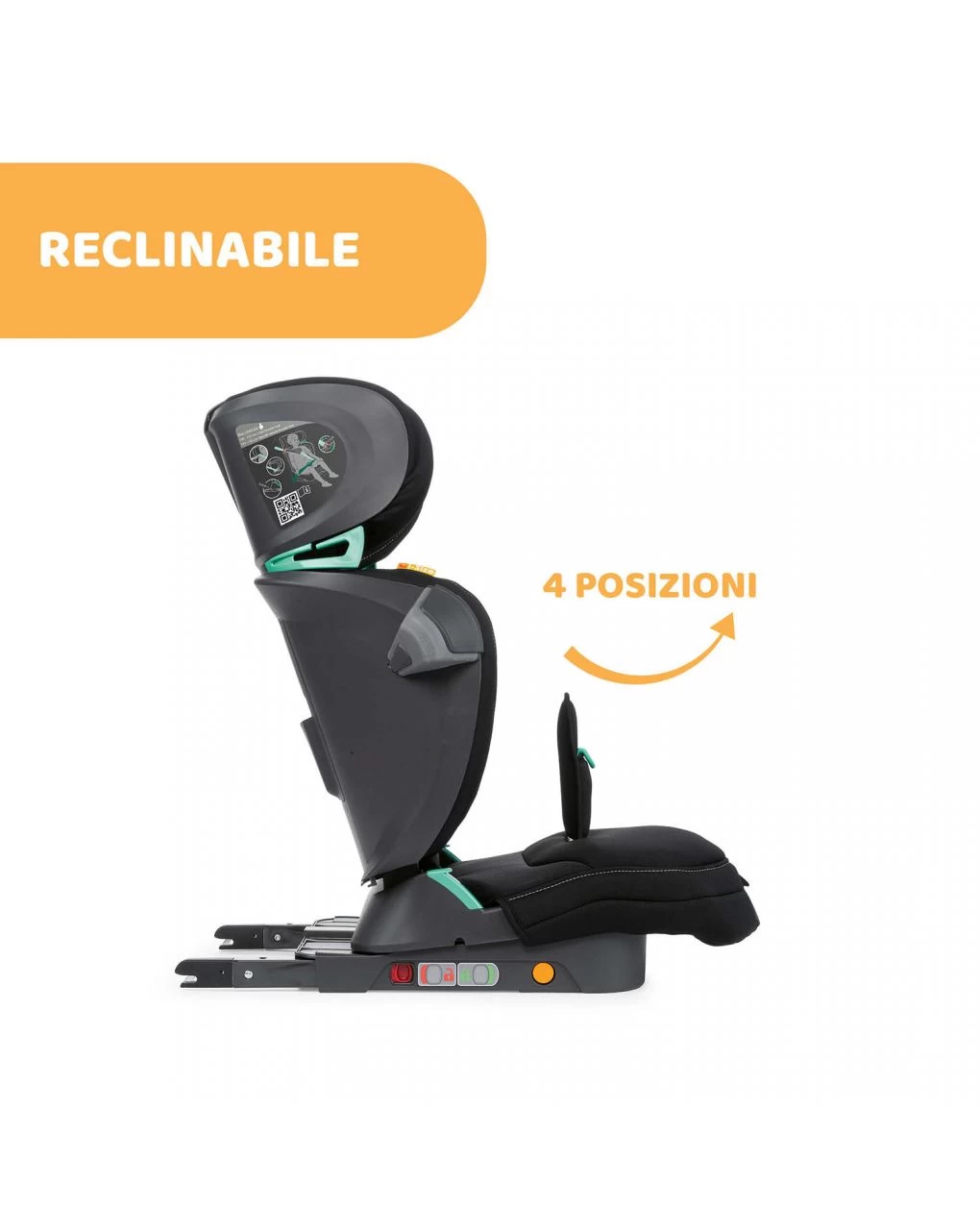 Seggiolino Auto Fold&go I-size Black 100-150 Cm - Chicco 5 Seggiolino Auto Fold&go I-size Black 100-150 Cm - Chicco - immagine 5