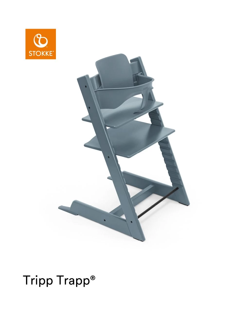 Tripp Trapp® Baby Set Fjord Blue - Stokke 2 Tripp Trapp® Baby Set Fjord Blue - Stokke - immagine 2