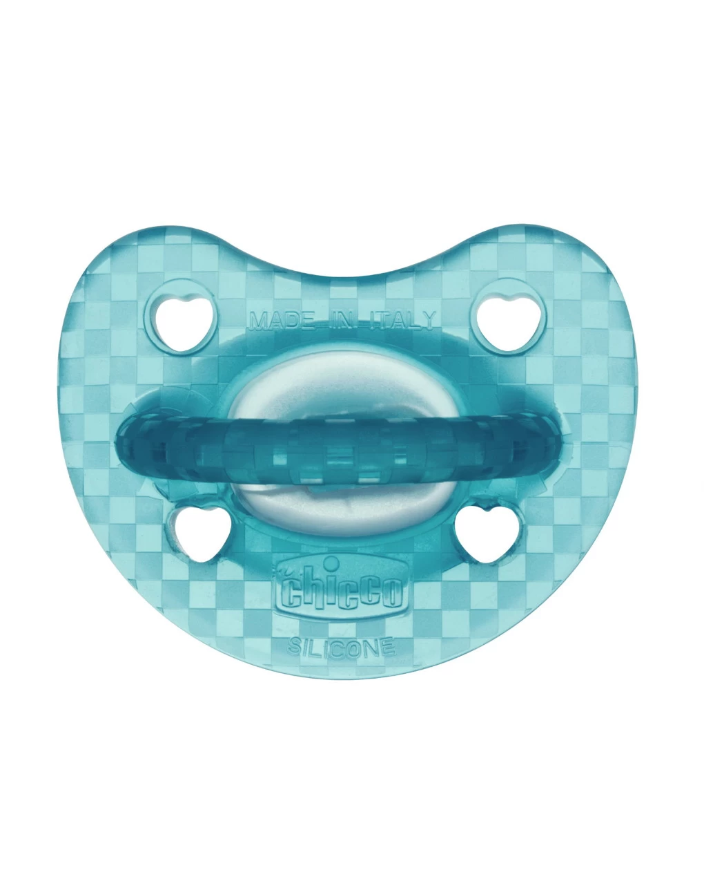 Gommotto Silicone Luxe 16-36m 2pz Azzurro/trasparente - Chicco 2 Gommotto Silicone Luxe 16-36m 2pz Azzurro/trasparente - Chicco - immagine 2