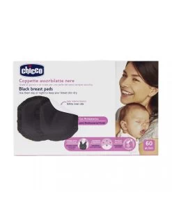 Chicco Coppette Assorbilatte Antibatteriche Nere 60 Pz